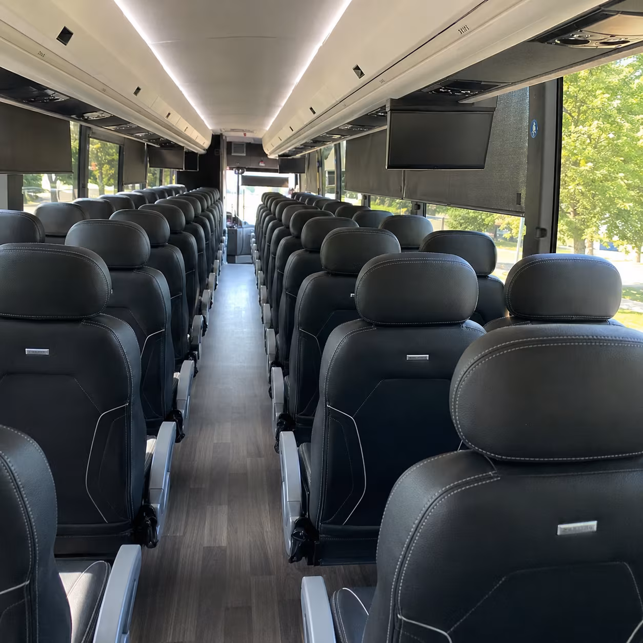 charter buses for clinton area high school and college campus visits