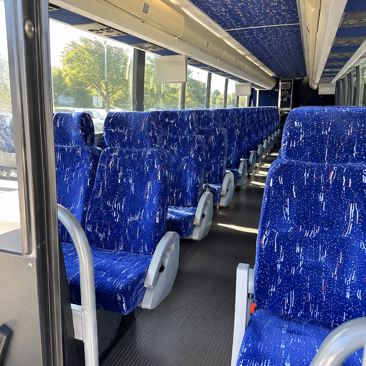 clinton charter bus