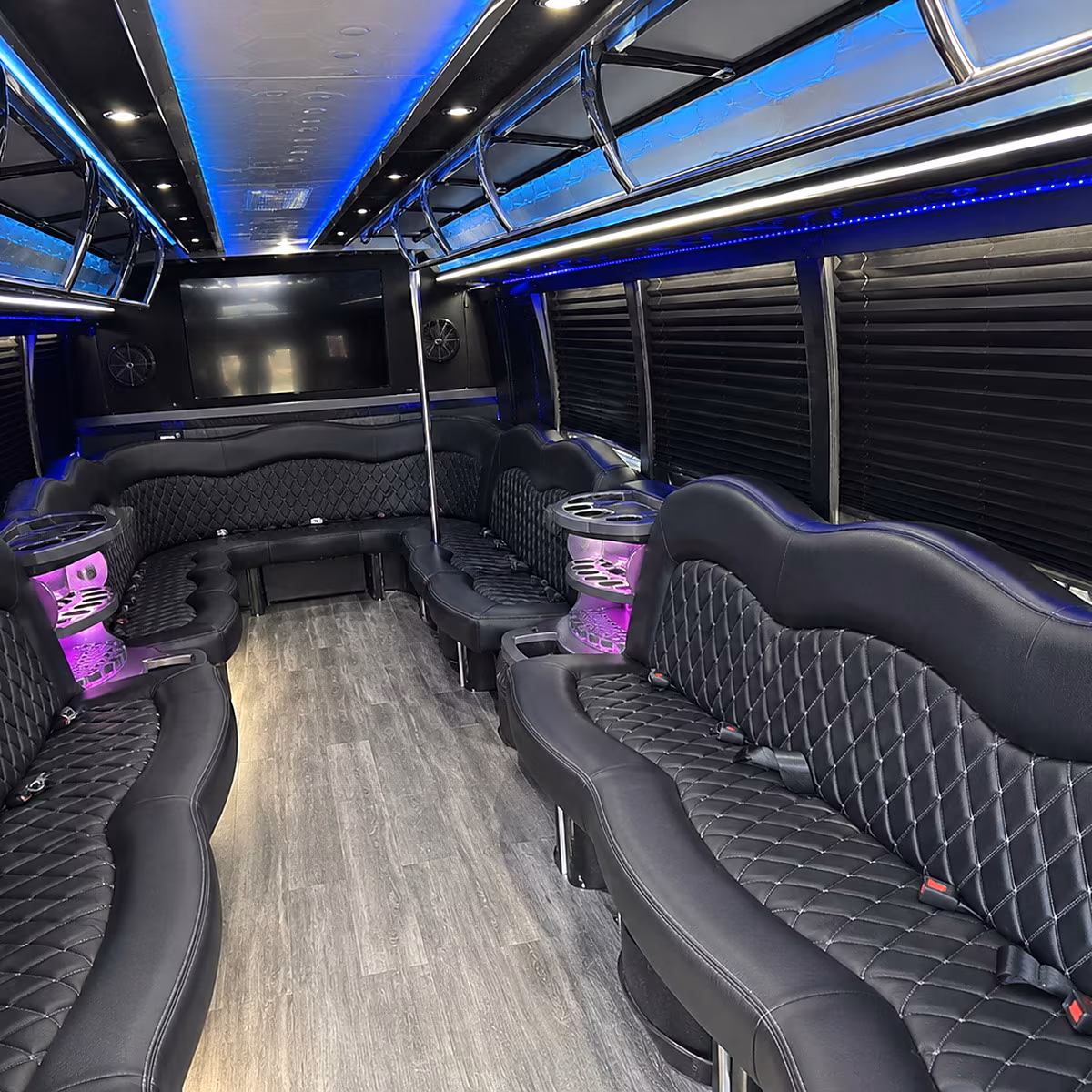 clinton party bus interior