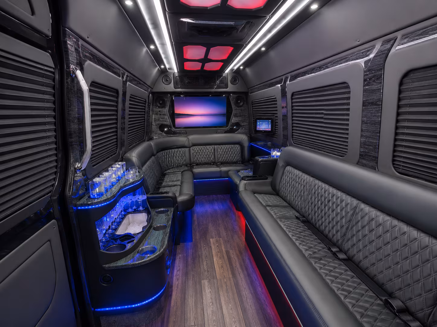 clinton sprinter limousine interior